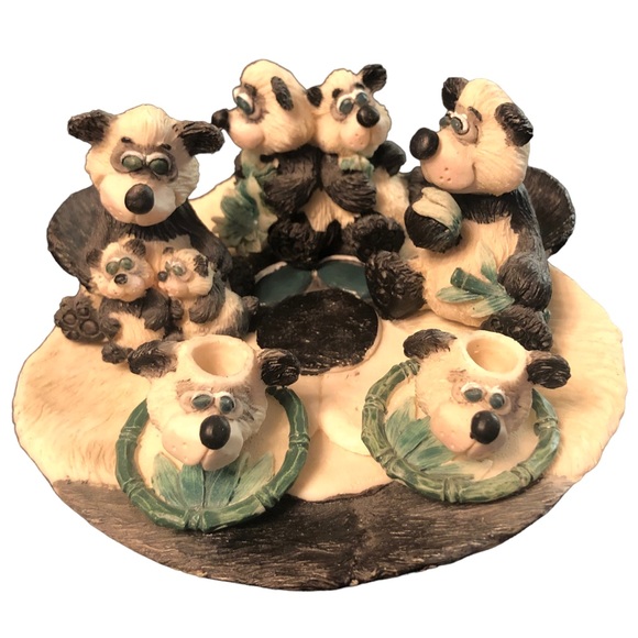 Panda Family Miniature Tea Set - Picture 8 of 9